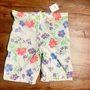 NWT Free People Intimately Floral Women's Lace Bike Shorts Medium